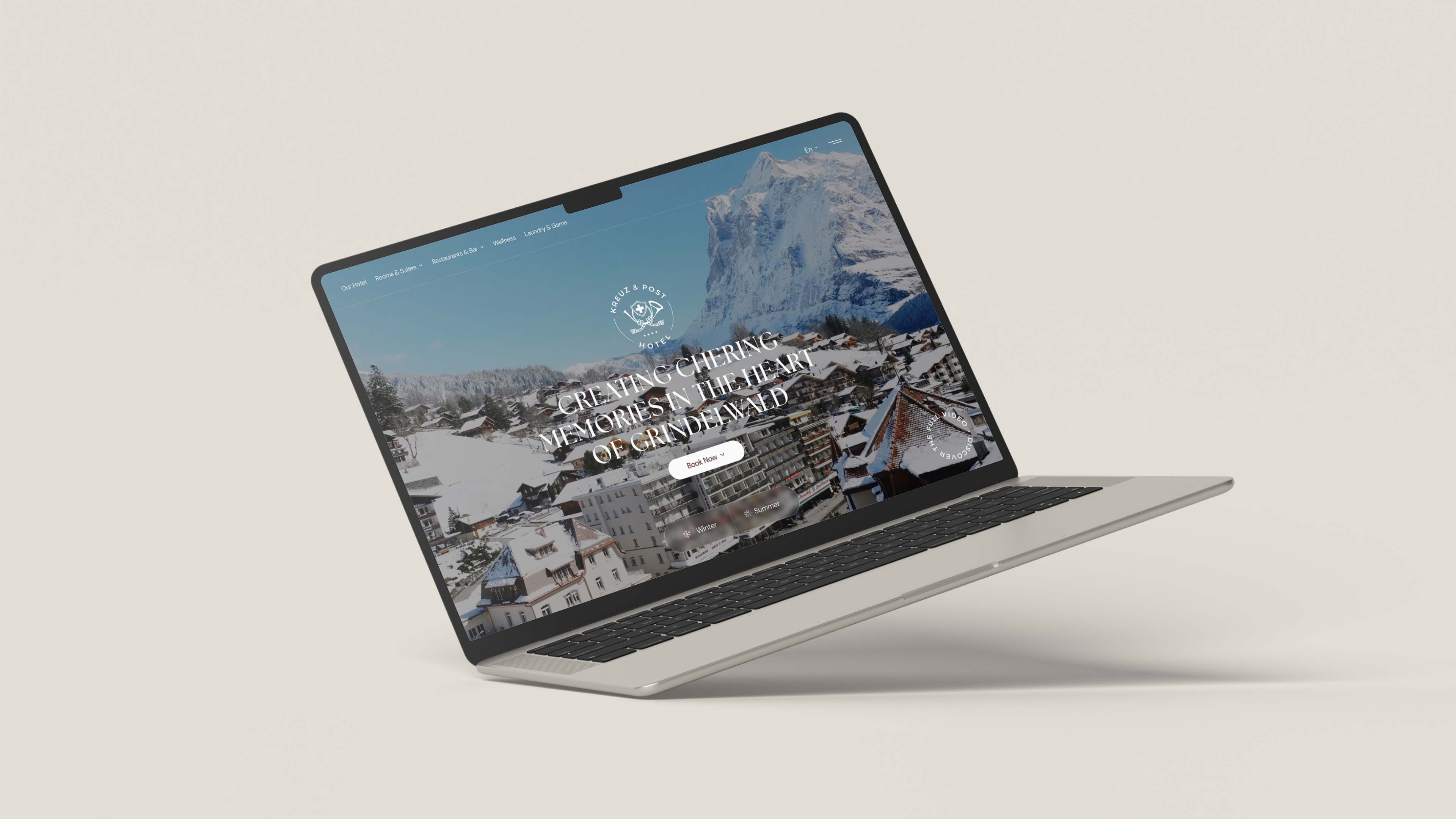 Kreuz & Post — site web sur ordinateur