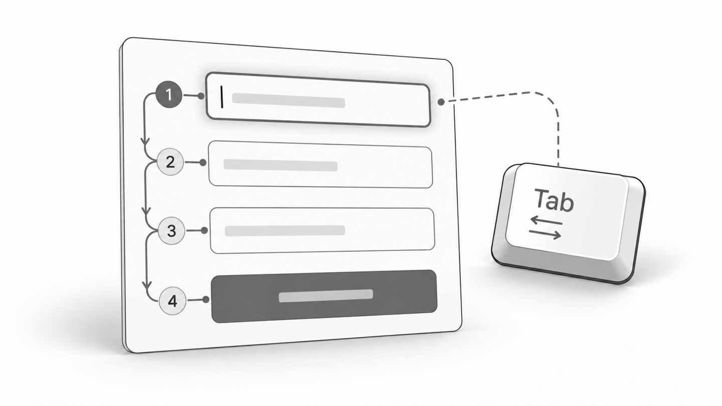 Navigation clavier et indicateur de focus